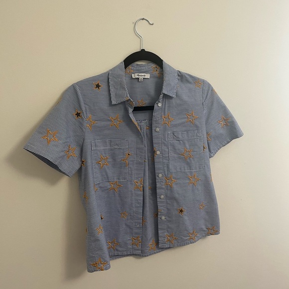 Madewell Embroidered Striped Star Shirt, XS - Picture 10 of 10